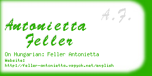 antonietta feller business card